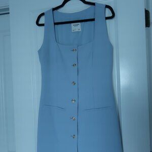 Abercrombie & Fitch Light Blue Button-Front Mini Dress – Size M